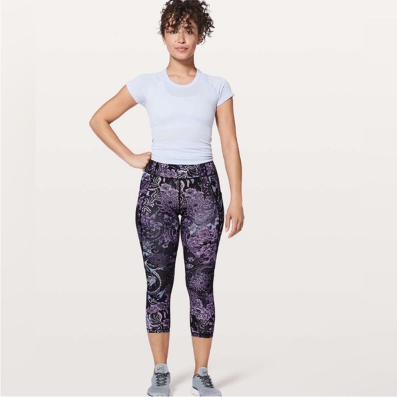 lululemon athletica Purple and Black Patterned Leggings - Picture 2 of 9